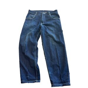 vintage Iceberg History Jean Mens 36x32 Blue Hip Hop Y2K Streetwear Italy